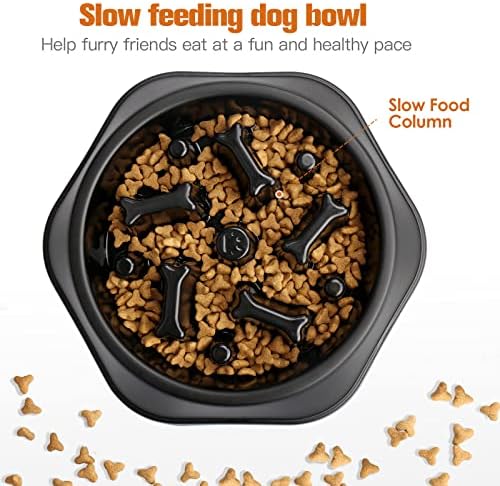 UPSKY Slow Feeder Dog Bowl Anti-Chocking Slower Feeding Pet Puzzle Bowls - Image 4