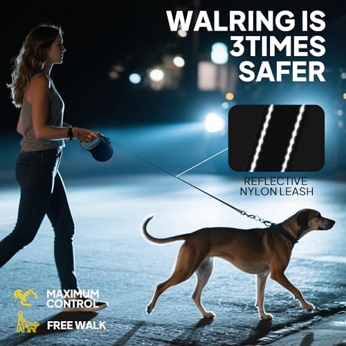 Upgraded Retractable Dog Leash for Large Dogs up to 50kg,8m Reflective Tape - Image 5