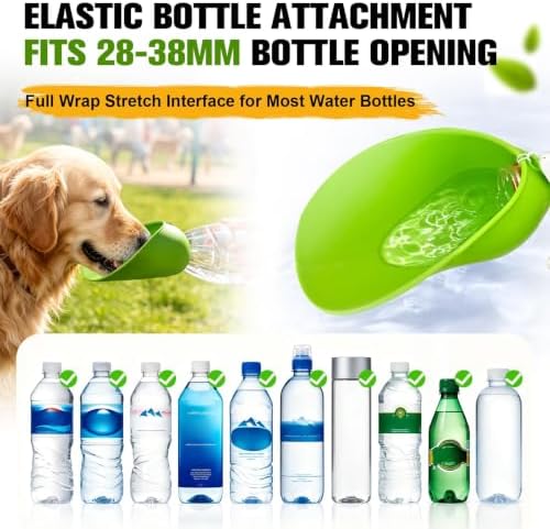 2pcs Portable Dog Water Bottle Attachment, Pet Water Bowl for Walks - Image 3