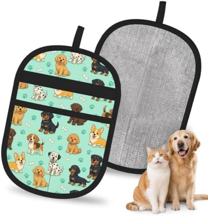Cartoon Dogs Pet Hair Removal Glove Brush Pet Hair Remover Tool for Carpet by Unknown