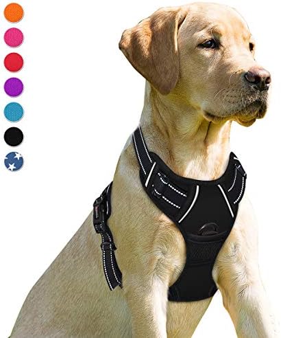 BARKBAY Dog Harness No Pull for Large Dogs Front Back Clips,Dog Vest by BARKBAY