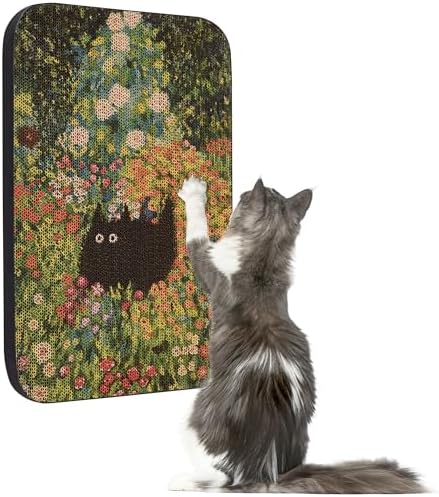 Cat Wall Scratcher, Art Cat Scratching Board for Indoor Cats by LESISSMER