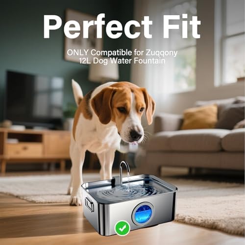 16+16 Pack Replacement Filters Compatible with Models DYSJ01/WF120/WF160 Dog Water Fountain（4.2Gal/16L /410oz/3.2Gal/12L), 8 Month Set for Large Dogs Water Bowl Dispenser - Image 5