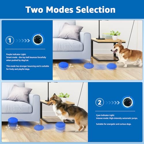 Dolita Interactive Dog Toy 2 Modes Tough Chewers Dog Ball, Smart Automatic Rolling Ball, E-TPU Material for Aggressive Chewers, Large/Medium Dogs - Image 4