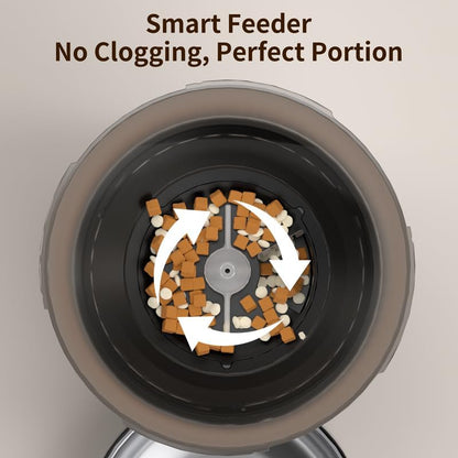 Automatic Cat Feeder, 4.5L Easy Install Pet Food Dispenser, 1080P HD Camera, 5GWIFI with Night Vision, Motion Alarm, Stainless Steel (Black) - Image 7