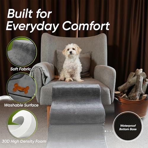 Dog Stairs for Bed & Couch – 2-in-1 Foldable Dog Stairs and Ramp - Image 4