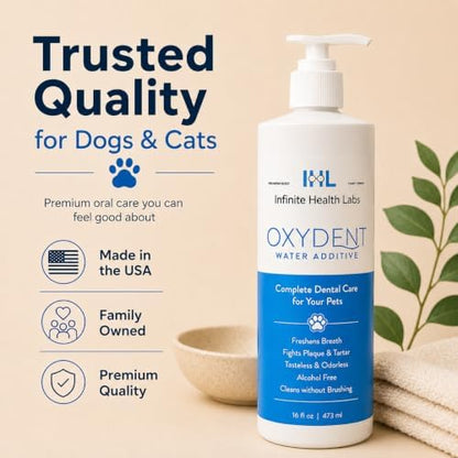 Oxydent Pet Dental Water Additive, Dogs & Cats, 16 oz - Image 5