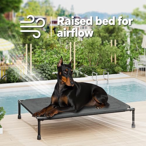 Simple Trending Elevated Dog Bed for Large Dogs, Waterproof Raised Dog Cot - Image 2
