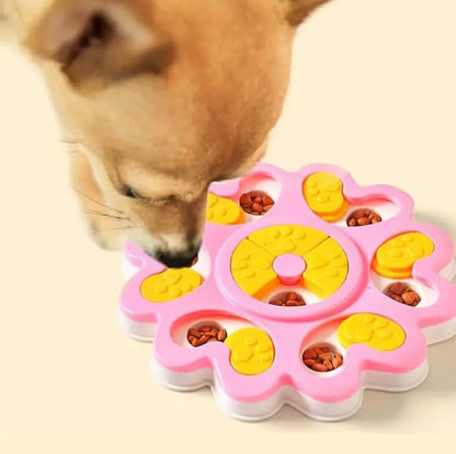 Dog Puzzle Treat Dispenser Interactive Slow Feeder Game for Boredom, Gulping, Mental Stimulation