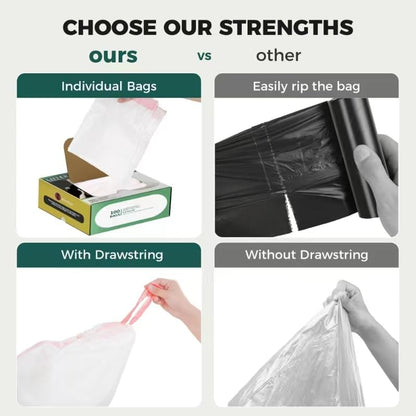 100 Pack Drawstring Cat Litter Box Liner Bags For Litter-Robot 3/4,Waste Bags Compatible With Self-Cleaning Litter Box,Heavy Duty - Image 4