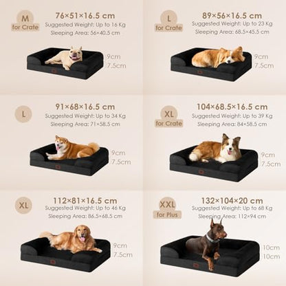 EHEYCIGA Orthopedic Extra Large Dog Bed, Waterproof Washable XL Pet Bed 44" - Image 5