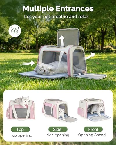 Homespon 34.5L Soft-Sided Cat Dog Carrier, Airline Approved Pet Bag - Image 4
