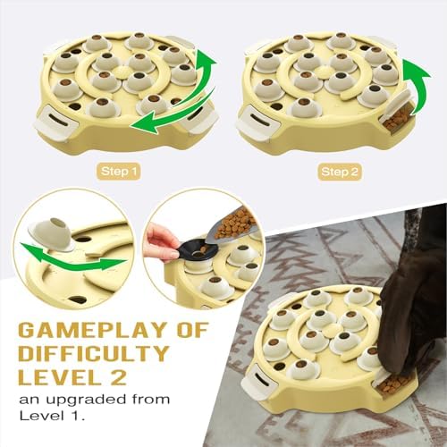 KADTC 2-Level Dog & Cat Puzzle Toy, Mental Stimulation Game for Smart Pets - Image 5