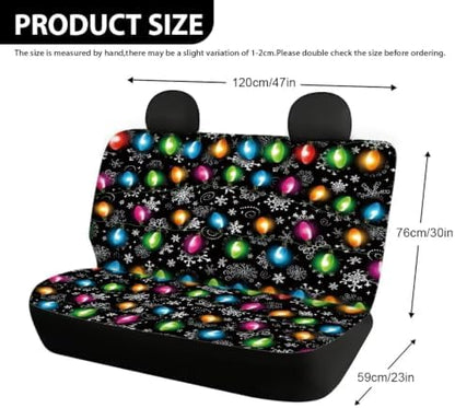 AFPANQZ Car Rear Seat Covers Auto Back Seat Cushion Christmas Decoration - Image 7