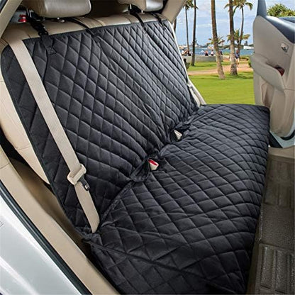 VIEWPETS Bench Car Seat Cover Protector, Waterproof Heavy-Duty, Black - Image 2