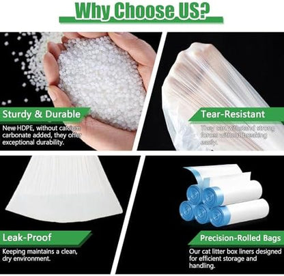 80 Count Automatic Litter Box Bags, Cat Litter Box Robot 4/5 Waste Bags - Image 5