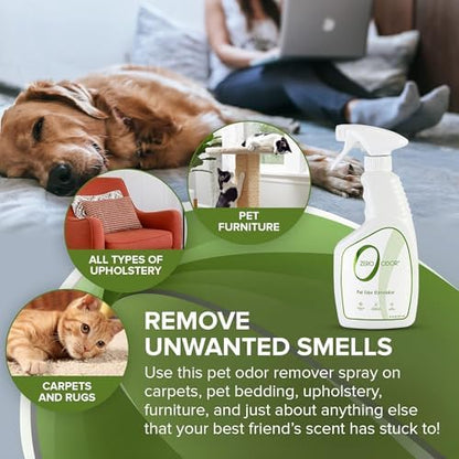Zero Odor Pet Odor Eliminator, Air and Surface Odor Remover for Carpet, Furniture, and Pet Beds, Trigger Spray, 16 fl oz (Pack of 2) - Image 3
