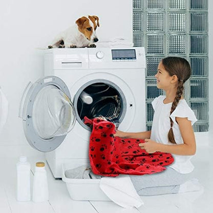 Comsmart Dog Blankets, 6 Pack Fleece Pet Blankets, 39x35 inches, Red - Image 6