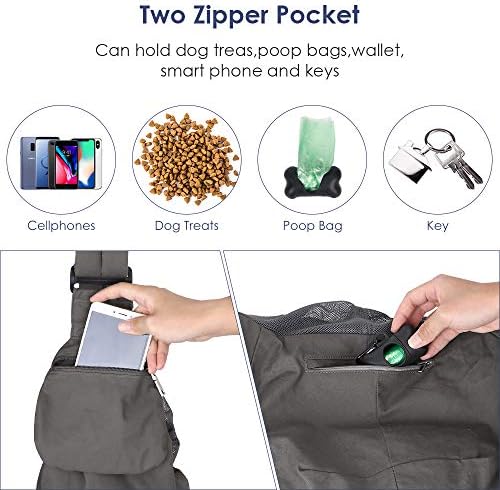 Lukovee Pet Sling, Small Pet Carrier, Hard Bottom Support & Safety Hook - Image 4