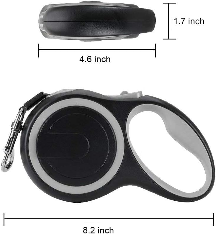 Retractable Dog Leash, EC.TEAK 26 Foot Dog Walking Leash for Medium Large Dogs up to 110lbs, One Button Break & Lock, Heavy Duty No Tangle. Large - Image 3