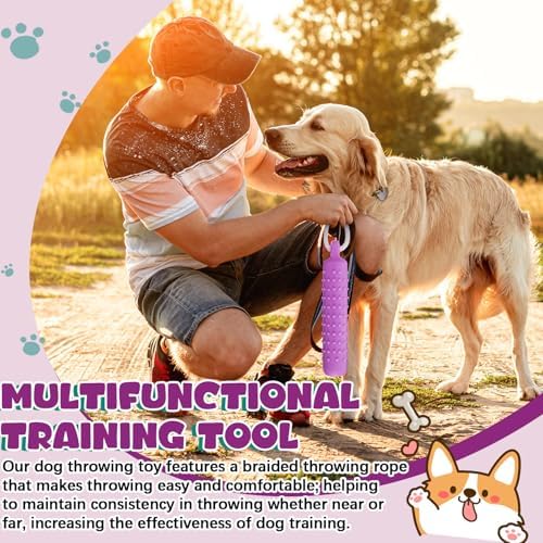 Blueweenly Purple Dog Bumper Toy Training Dummy, 4 Pcs - Image 4