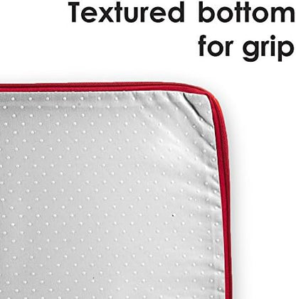 Weebo Pets Smooth Steps Folding Leather Pet Stairs (Red) - Image 6