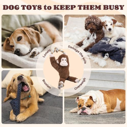 Interactive Tug of War Plush with Squeaker Durable Dog Rope Chew Toys - Image 6