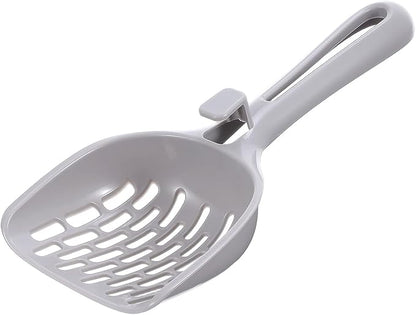 Cat Litter Scoop Non Stick Cat Sifting Litter Scoop Shovel with Hook Kitty Scooper Easy Sifting with 8-Shaped Hole Design for Box Clumping Crystal Litters Pellets