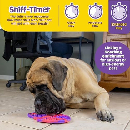 Brightkins Tie Dye Pup Cone Lick Mat - Mental Stimulation for Dogs, Sniff Mat for Dogs and Cats, Enrichment Dog Food Mat, Puppy Training Tools, Cat Feeder Toy, Dog Toys Boredom, Slow Pet Feeder - Image 5