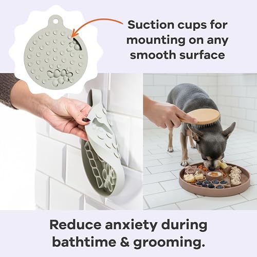 Dog Lick Mat - Silicone Slow Feeder with Suction Cups - for Fast Eaters - Image 3