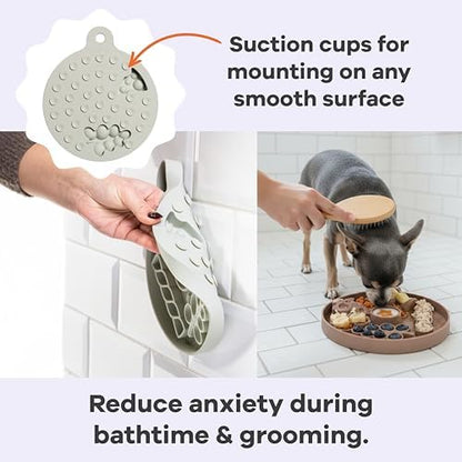 Dog Lick Mat - Silicone Slow Feeder with Suction Cups - for Fast Eaters - Image 3