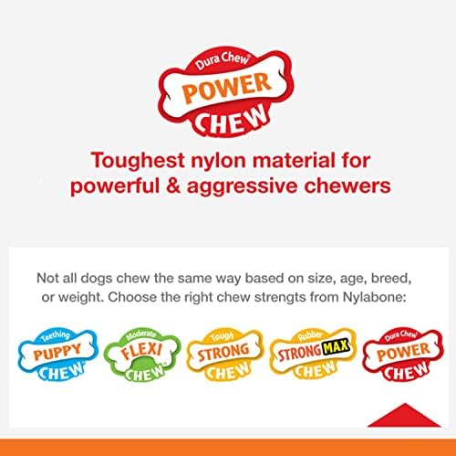 Nylabone Power Chew Double Bone Dog Chew Toy, Bacon Flavor, X-Large - Image 5