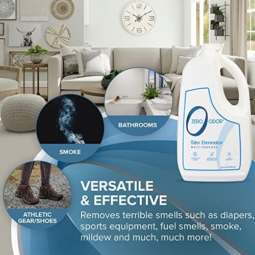 Zero Odor - Multi-Purpose Strong Odor Eliminator for Home, Office, Car, Bathroom, Hotel, Room Deodorizer, and Odor Neutralizer, 64oz Refill - Image 5