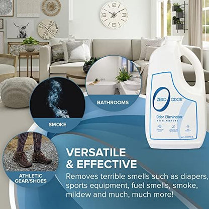 Zero Odor - Multi-Purpose Strong Odor Eliminator for Home, Office, Car, Bathroom, Hotel, Room Deodorizer, and Odor Neutralizer, 64oz Refill - Image 5