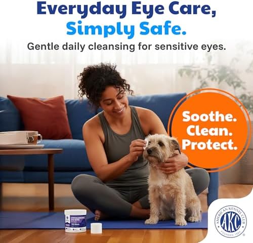 AKC Eye Wipes for Dogs & Cats, Lavender Scent, 100 Count - Image 3