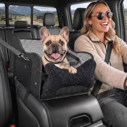Center Console Dog Car Seat for Small Dogs, Pet Booster Seat by Unknown