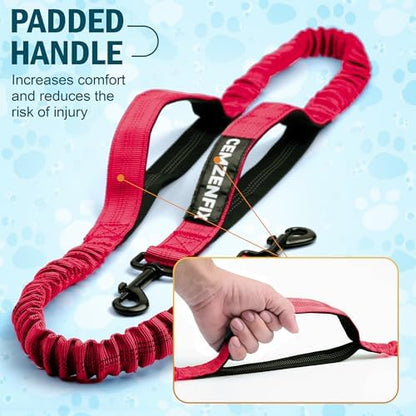 Hands Free Dog Leash for 2 Dogs, Waist Leash with Dual Bungee - Image 3