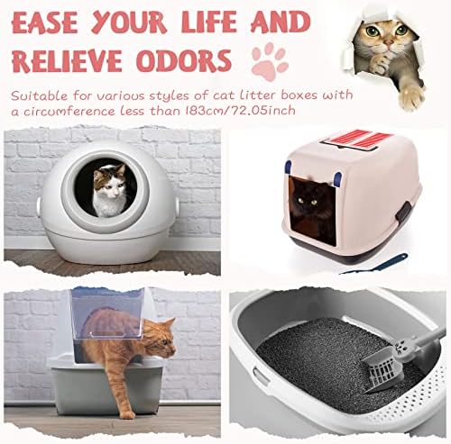 Colarr 50 Count Jumbo Cat Litter Box Liners with Drawstring, 36" X 18" - Image 4