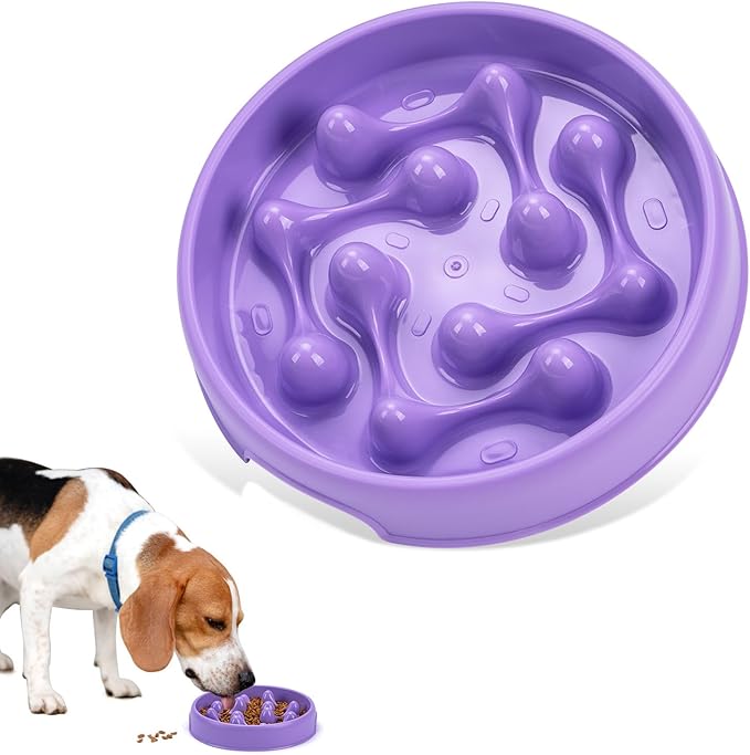 Slow Feeder Dog Bowls, Maze Dog Bowl Slow Feeder for Healthy Eating, Non-Slip Dog Food Bowl, Food-Grade Puppy Bowl, Slow Feeder Cat Bowl & Cat Food Bowl, Puzzle Dog Bowls for Small & Medium Pets