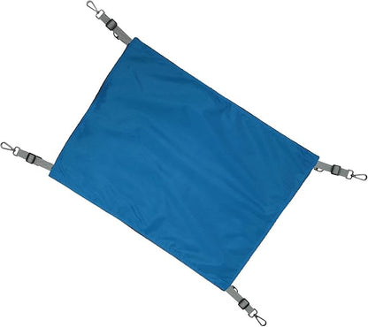 FAVOMOTO Waterproof Nylon Pet Hammock for Cats, Double-Sided Thickened Hanging Bed, Blue Reversible Cat Swing Nest for All-Season Indoor Use