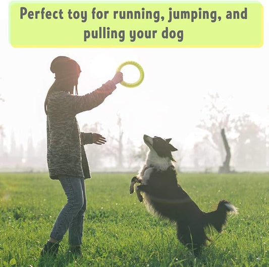 PetSpy Dog Ring Toy – Flying Ring for Outdoor Play, Floating Training & Fetch Toy for Throwing, Catching & Chewers – Durable EVA Flying Disc for Small, Medium & Large Dogs