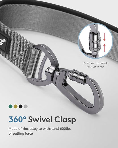 MIDOG Dog Leash with Zipper Pouch,Multifunctional Bungee Leash for Medium to Large Sized Dog Walking