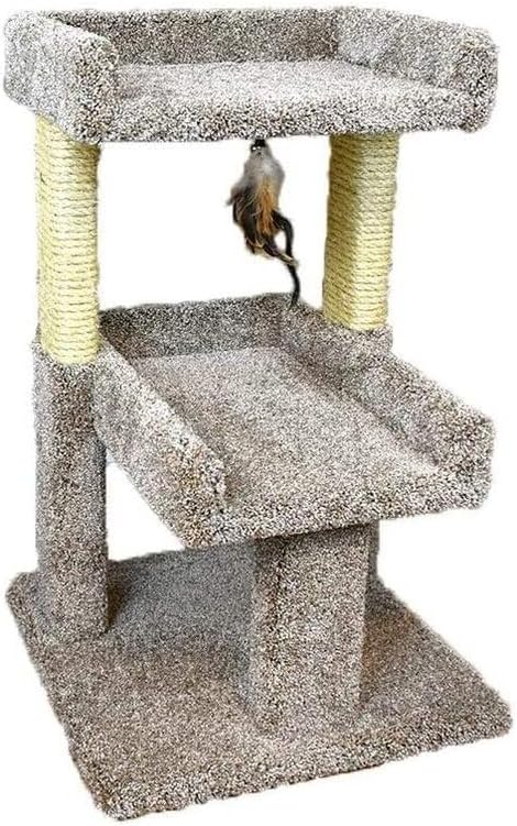 Cat Tree & Play Perch - 20"x20"x32" Large Indoor Cat Tower