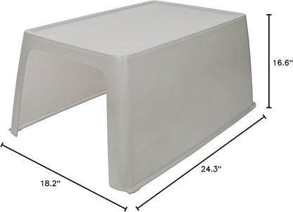 PetSafe ScoopFree Litter Box Privacy Cover - Convenient Potty Cover with Minimalist Cabin Design & Durable Construction - Removable Hood for Skittish Cats - Washable & Travel Friendly