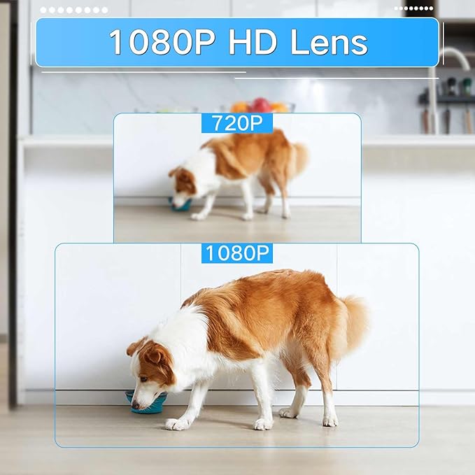 WiFi Picture Frame Camera, 1080P HD Security Cameras Wireless Mini Nanny Cam with Remote View, Motion Detection Video Recorder for Pet Monitor, Home, No Audio