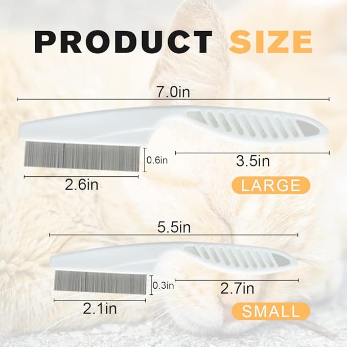 Pet Hair Comb, Multifunctional Pet Grooming Brush Pet Hair Comb Tear Stain Removal (Yellow)