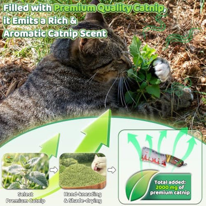 Catnip Toy [2000mg Premium Catnip], Cleaver Style Cat Kicker Toy - Image 5