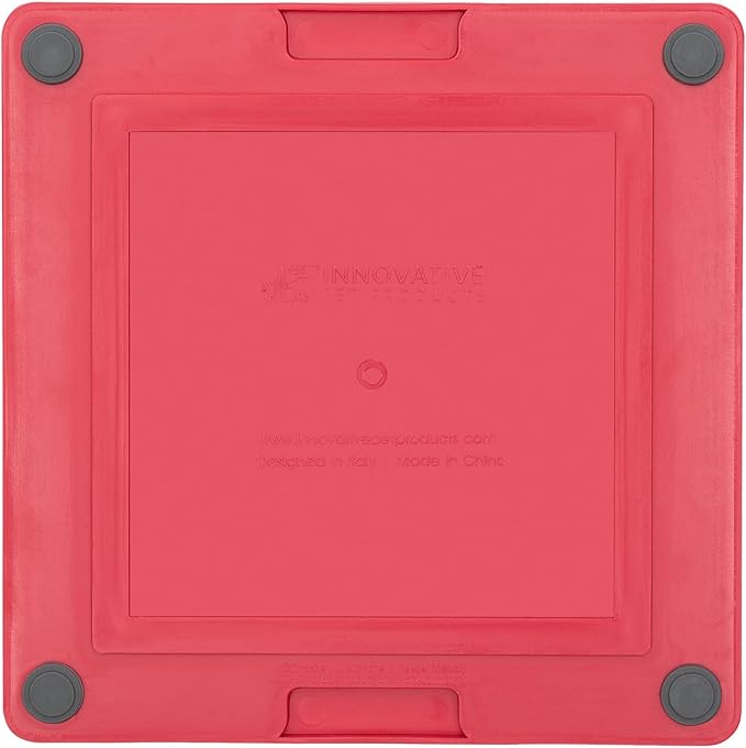 Lickimat Tuff, Heavy-Duty Buddy, Dog Slow Feeder Lick Mat, Boredom Anxiety Reducer; Perfect for Food, Treats, Yogurt, or Peanut Butter, Fun Alternative to a Slow Feed Dog Bowl, Red