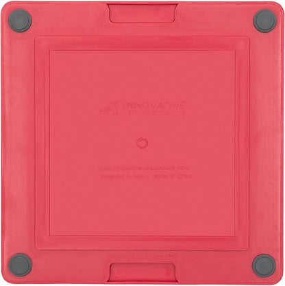 Lickimat Tuff, Heavy-Duty Buddy, Dog Slow Feeder Lick Mat, Boredom Anxiety Reducer; Perfect for Food, Treats, Yogurt, or Peanut Butter, Fun Alternative to a Slow Feed Dog Bowl, Red