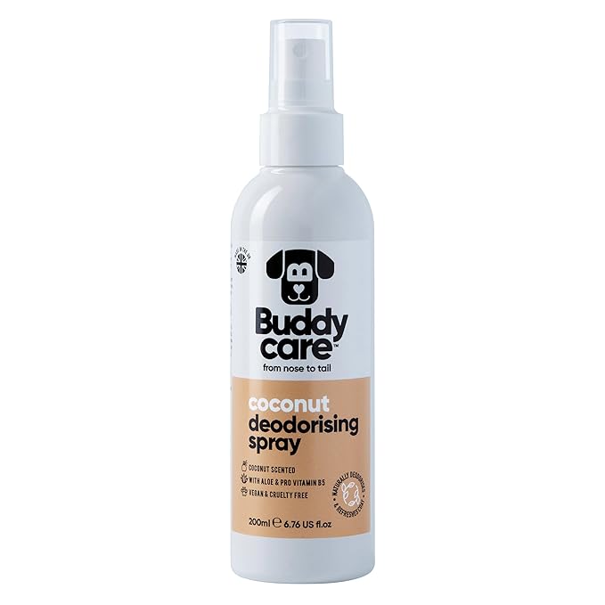 Dog Deodorising Spray - Deodorising Spray for Dogs - With Aloe Vera and Pro Vitamin B5 (Coconut, 200ml)